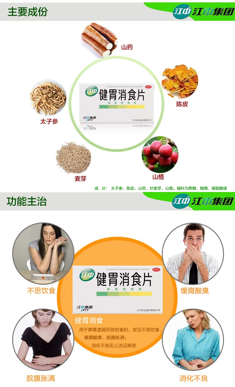 江中健胃消食片广告语图片